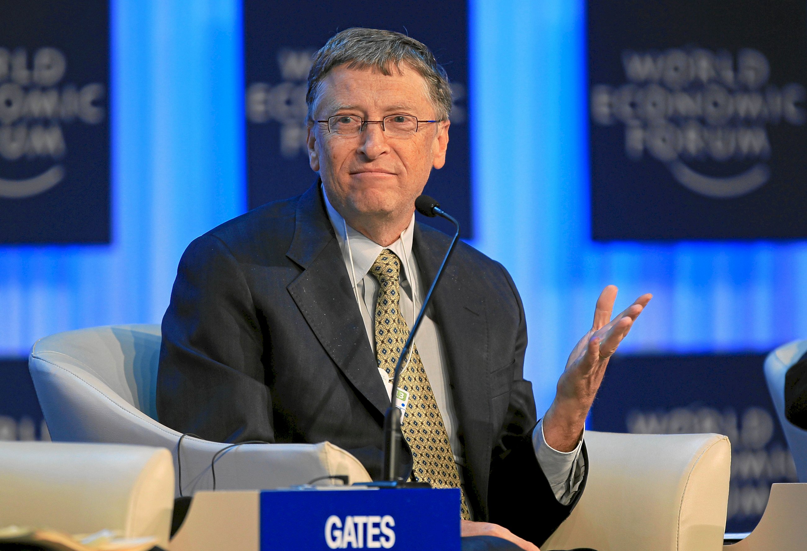 Bill Gates en el World Economic Forum. Foto: CC0