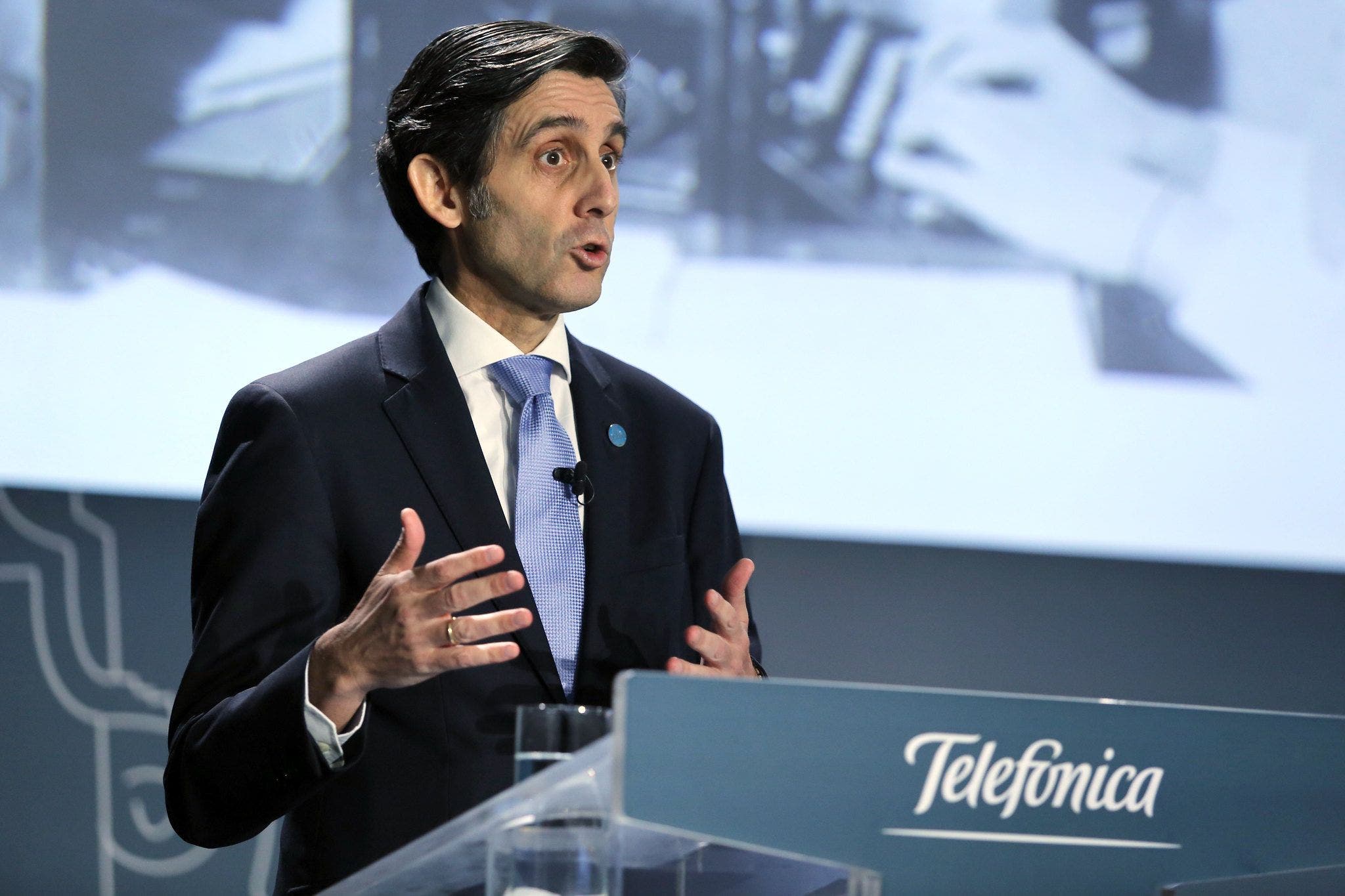 El presidente de Telefónica, José María Álvarez-Pallete. Foto de Archivo/ EFE