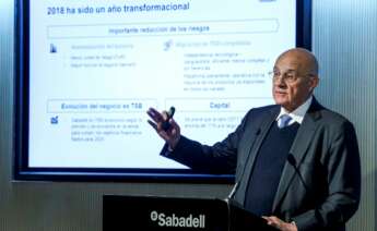 El presidente de Banc Sabadell, Josep Oliu. EFE/Emilio Naranjo