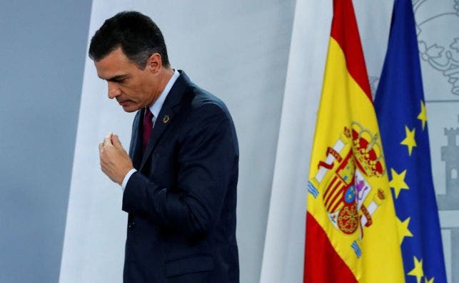 Pedro Sánchez, después de su última comparecencia en el Palacio de la Moncloa, el pasado domingo