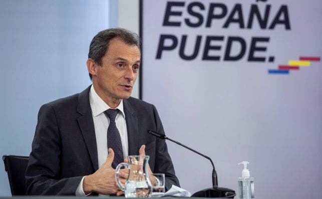 El ministro de Ciencia, Pedro Duque, durante una rueda de prensa en el Palacio de La Moncloa, el 10 de noviembre de 2020 | EFE/RJ