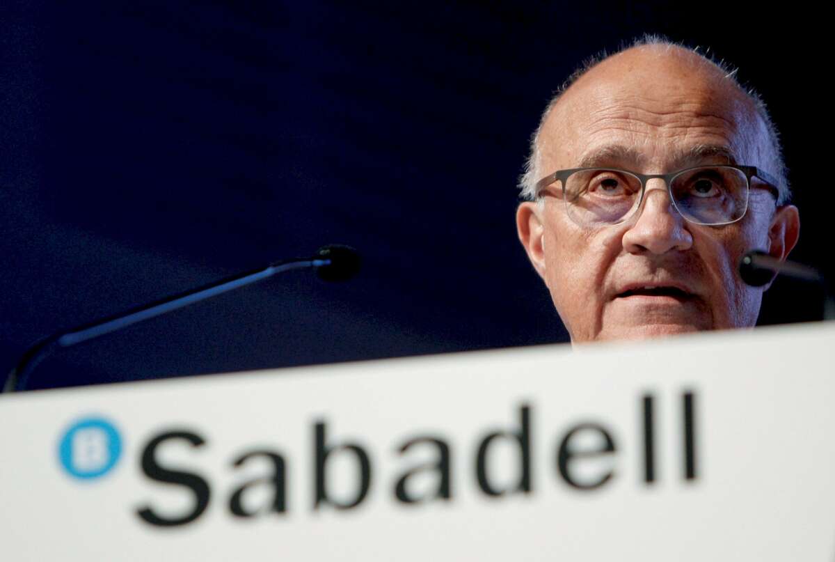 El presidente de Banc Sabadell, Josep Oliu. EFE
