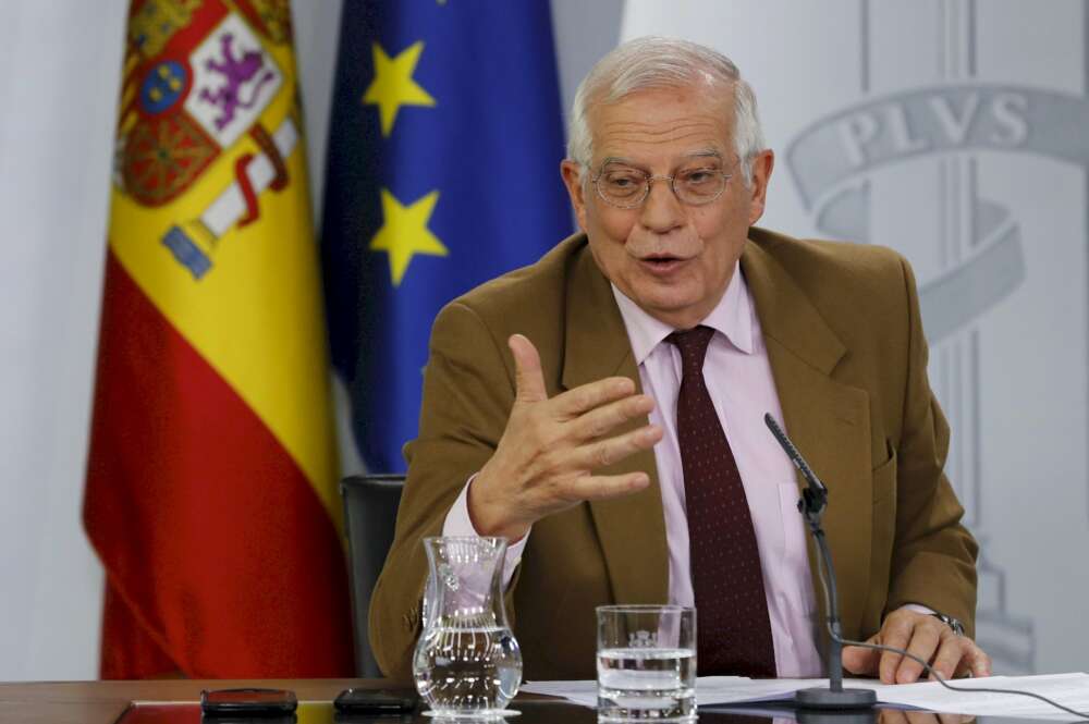 Borrell, durante una comparecencia posterior al Consejo de Ministros. EFE/Ballesteros