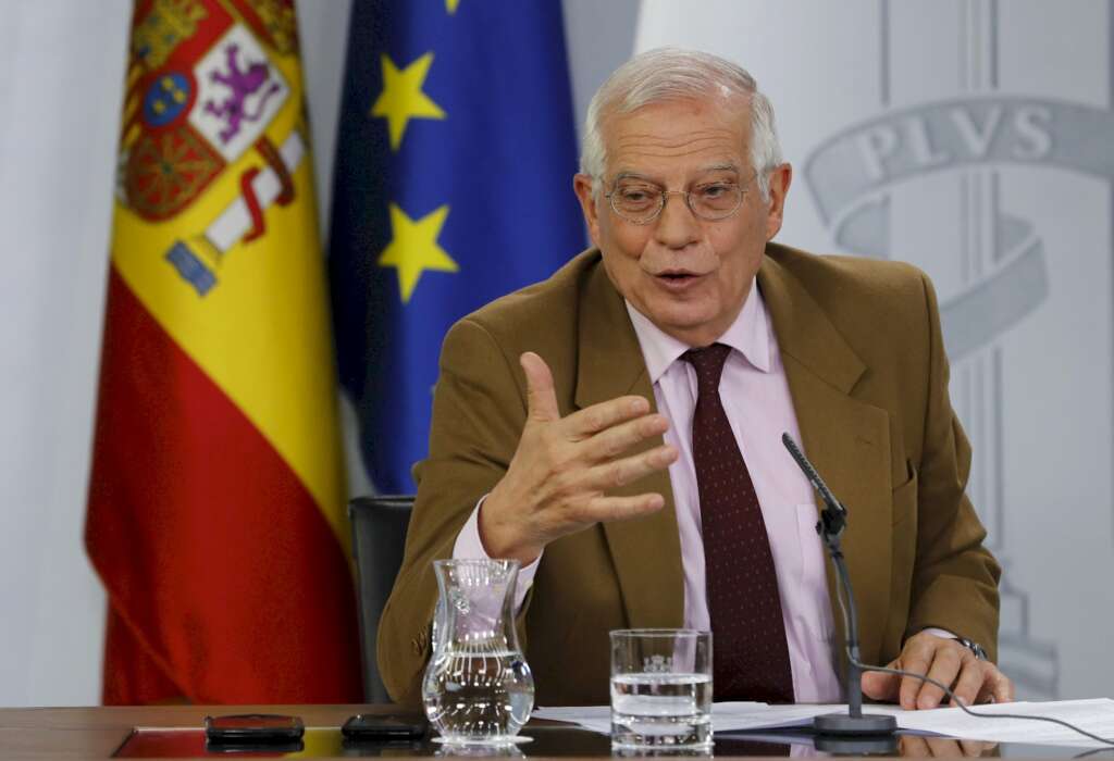 Borrell, durante una comparecencia posterior al Consejo de Ministros. EFE/Ballesteros