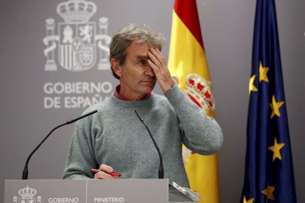 El director del Centro de Alertas y Emergencias Sanitarias, Fernando Simón, durante una de sus últimas ruedas de prensa en Madrid
