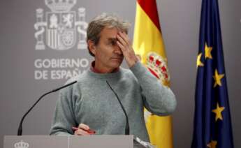 El director del Centro de Alertas y Emergencias Sanitarias, Fernando Simón, durante una de sus últimas ruedas de prensa en Madrid
