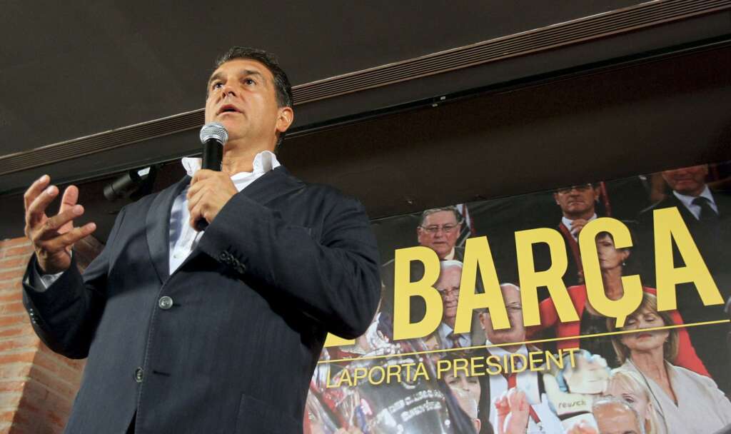 Joan Laporta, presidente del Barça