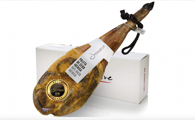 Jamón Ibérico de Cebo de 4,5kg comercializado por Amazon