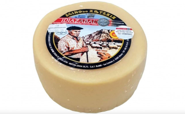 Queso D.O Idiazabal de Pastor Blanco vendido en Amazon