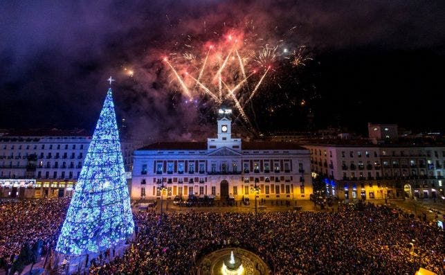 Celebración del año 2020 en la Puerta del Sol. / EFE