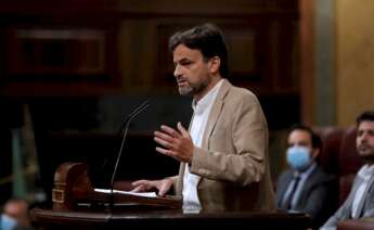 El presidente del grupo parlamentario confederal de Unidas Podemos y portavoz de En Comú Podem, Jaume Asens. Foto: Efe