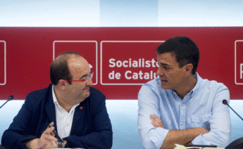 Miquel Iceta y Pedro Sánchez en una imagen de archivo./ EFE