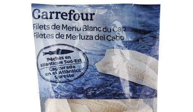 Filetes de merluza congelada Carrefour