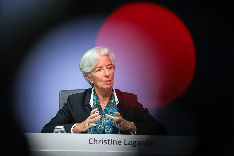 Christine Lagarde , presidenta del BCE