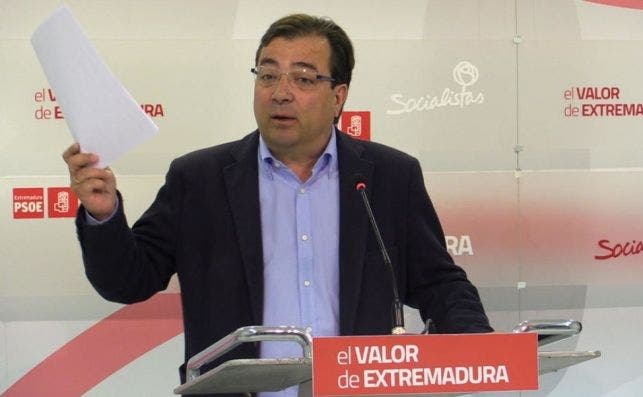 Guillermo Fernández Vara, presidente de la Junta de Extremadura. 