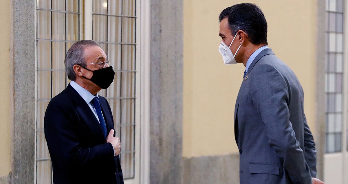 Florentino Pérez y Pedro Sánchez. EFE