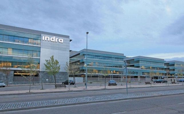 Imagen de archivo de la sede de Indra, empresa que consolida su liderazgo en España dentro del Programa Europeo de Defensa