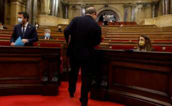Sesión de la Diputación Permanente del Parlament, una vez disuelta la Cámara ante las elecciones catalanas del 14F / EFE