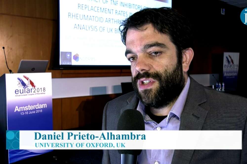 Daniel Prieto-Alhambra en una entrevista con una entrevista.