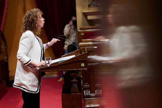 La consejera de Justicia de la Generalitat, Ester Capella, durante un debate en el Parlament en junio de 2019 | EFE/AG/Archivo