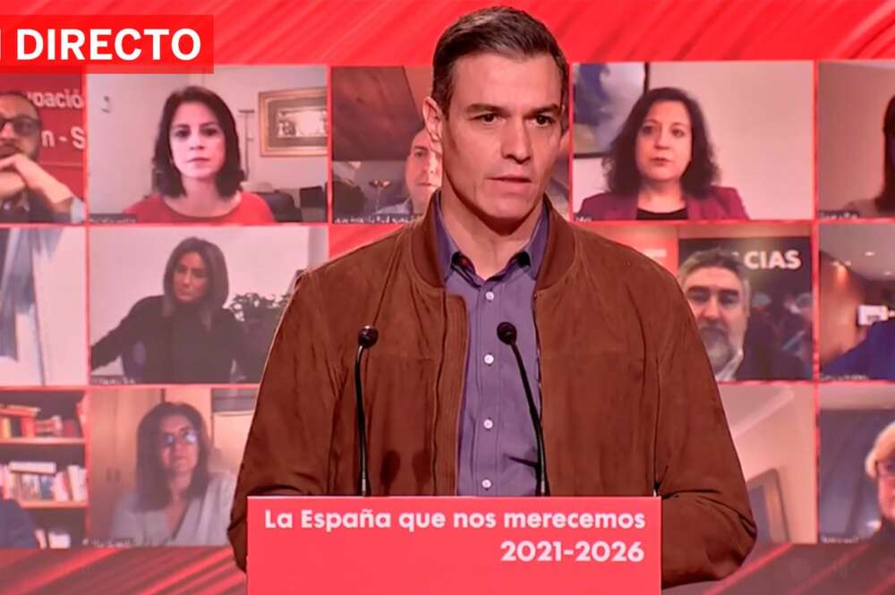 Pedro Sánchez durante el Comité Federal del PSOE celebrado en Barcelona este sábado