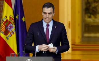 El presidente del Gobierno, Pedro Sánchez, en la Moncloa./ EFE