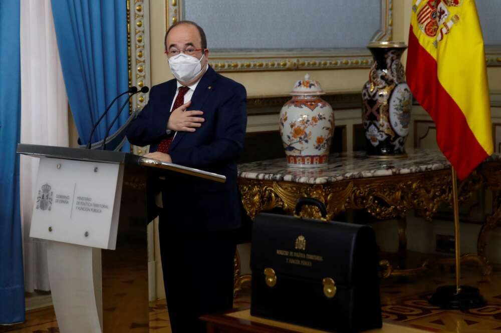 El nuevo ministro de Política Territorial y Función Pública, Miquel Iceta. EFE/ Ballesteros POOL