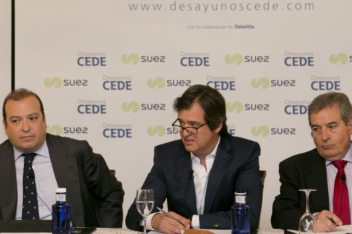 El consejero delegado de Amadeus, Luis Maroto, durante un desayuno informativo organizado por CEDE./ CEDE