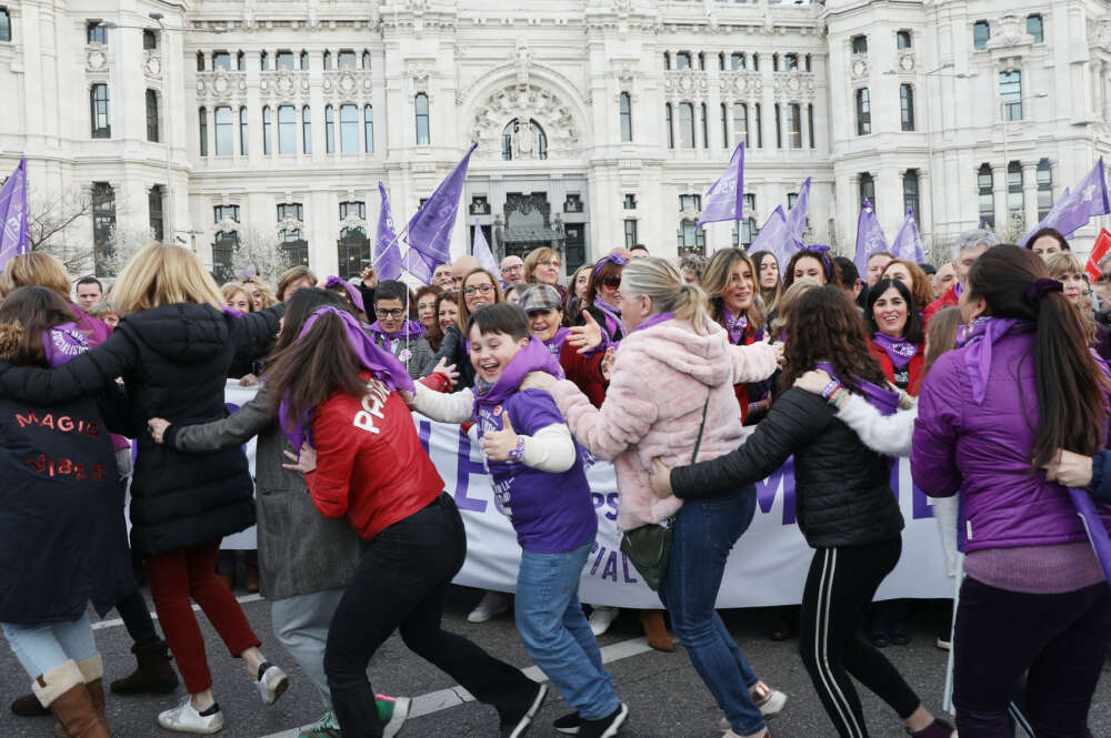 Manifestación feminista del 8M de 2020 con presencia del Gobierno / PSOE
