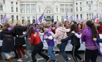 Manifestación feminista del 8M de 2020 con presencia del Gobierno / PSOE
