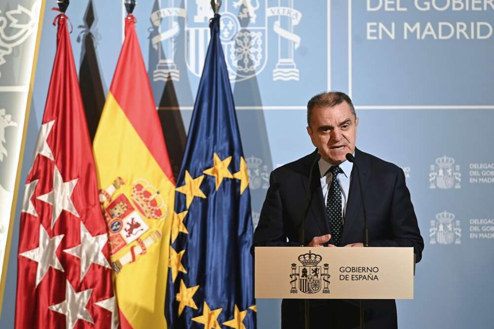 El delegado del Gobierno en Madrid, José Manuel Franco, comparece en rueda de prensa. EFE