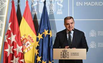 El delegado del Gobierno en Madrid, José Manuel Franco, comparece en rueda de prensa. EFE