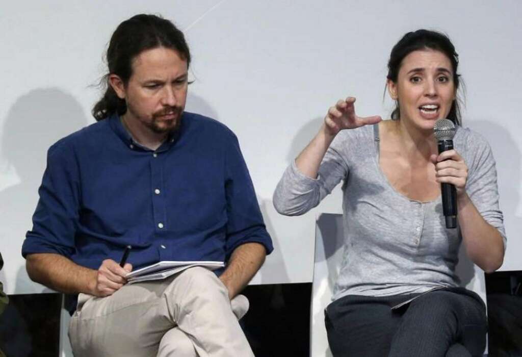 Irene Montero y Pablo Iglesias./ EFE