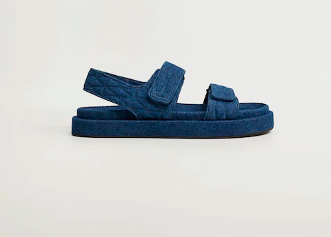 Sandalias denim de Mango