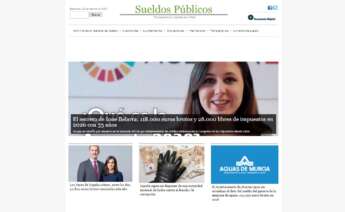 Imagen del portal web de Sueldos Públicos, que ha iniciado una alianza estratégica con Economía Digital