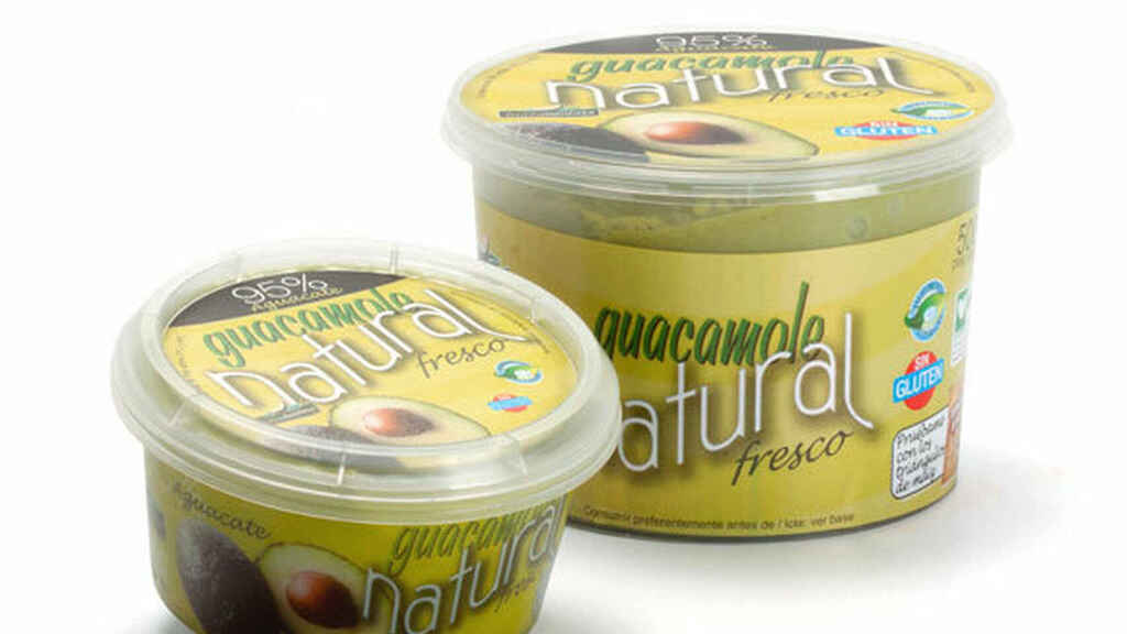 El guacamole natural de Mercadona 95% aguacate de la marca Hacendado