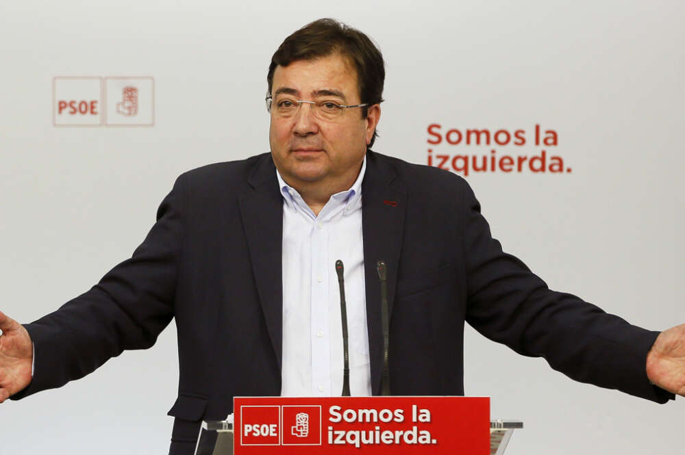 Guillermo Fernández Vara, presidente de la Junta de Extremadura. / EFE