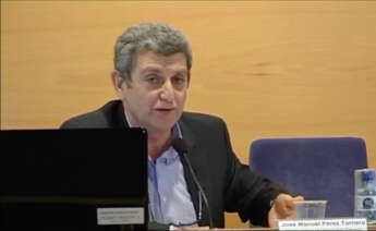 José Manuel Pérez Tornero, actual director de RTVE, durante una charla organizada en la UAB