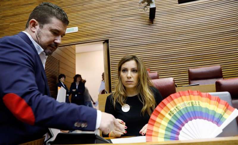 Emilio Argüeso durante su etapa como diputado en Les Corts Valencianes. EFE/Kai Försterling/Archivo