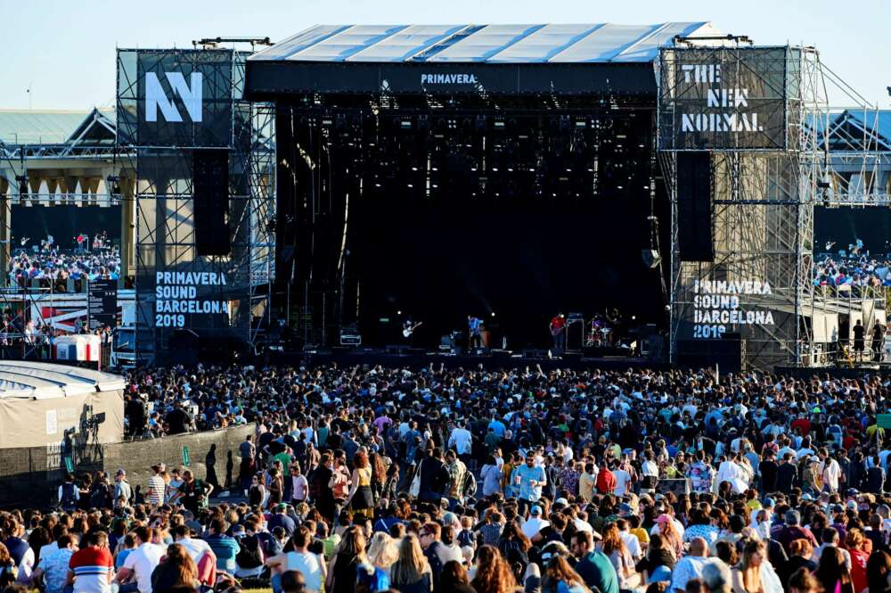 Ambiente en la jornada de clausura del Primavera Sound, de 2019 en el Parc del Fòrum de Barcelona. EFE/Alejandro García