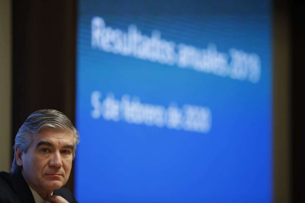 El presidente ejecutivo de Naturgy, Francisco Reynés durante una rueda de prensa para presentar los resultados de la compañía.