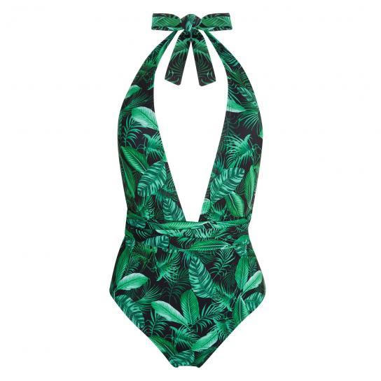 Bañador dePrimar inspirado en el 'Jungle Dress' deVersace