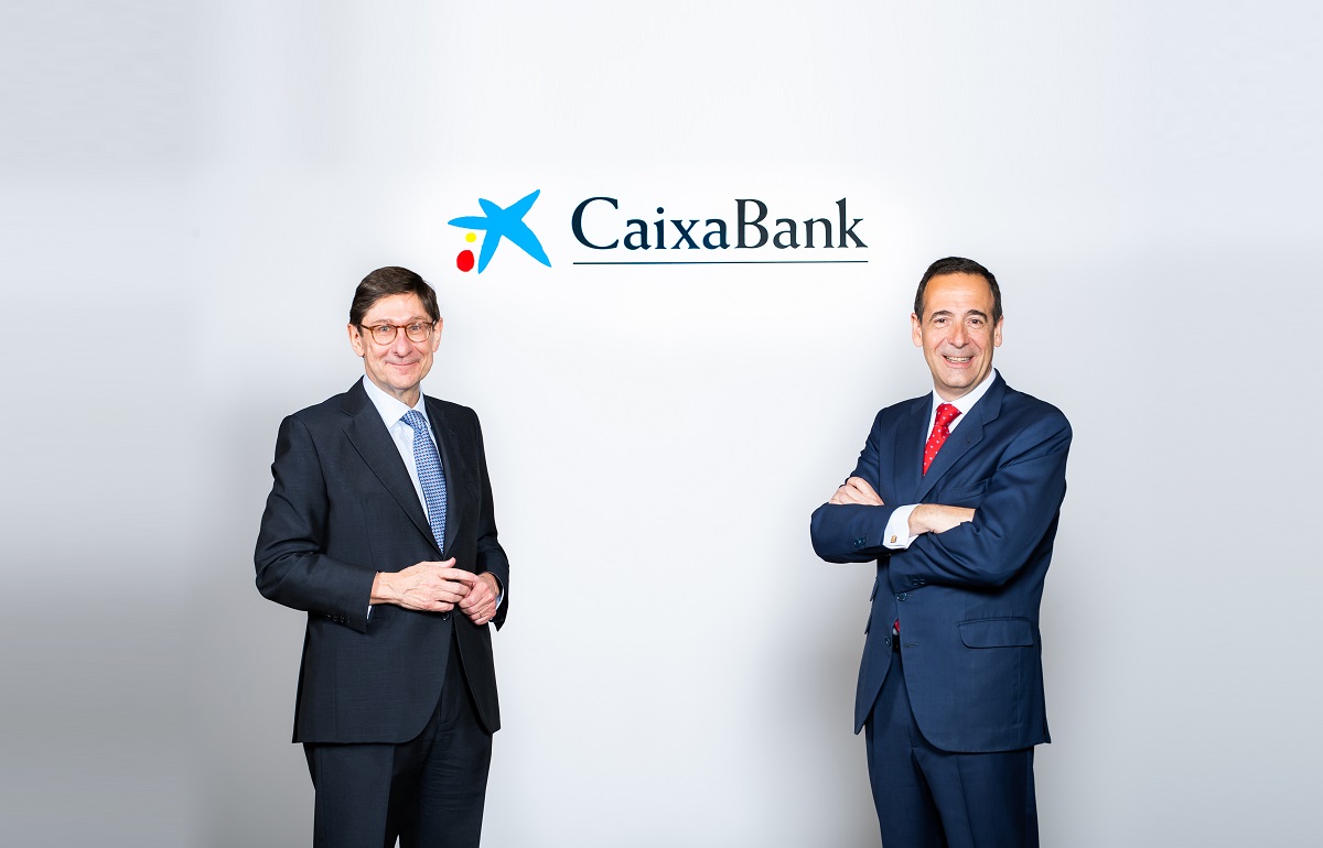 El presidente de Caixabank, José Ignacio Goirigolzarri, y el consejero delegado, Gonzalo Gortázar.