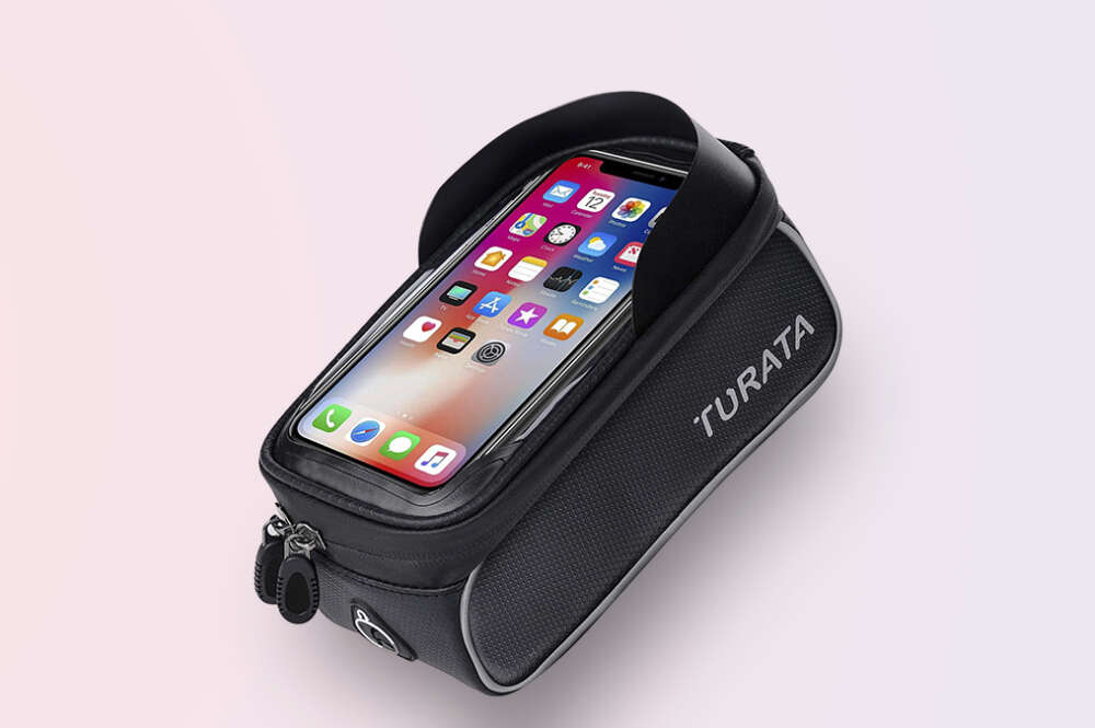Bolsa con Pantalla Tactil Touchscreen Impermeabile Porta Telefono Movil Smartphone in bicicletta Cavo 3995s 