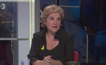 La periodista Pilar Rahola, en una tertulia del programa FAQS de TV3 / CCMA