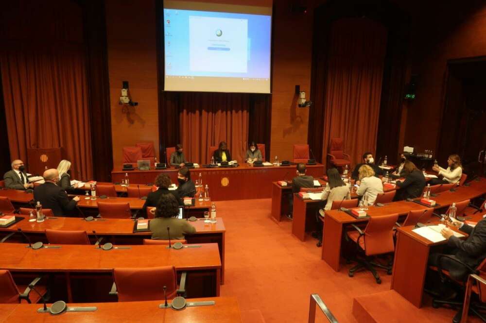 Imagen de la reunión de la Junta de Portavoces en el Parlament este miércoles 7 de abril / Parlament