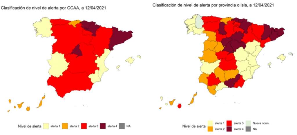 Datos de la semana del 12 de abril./ Ministerio de Sanidad