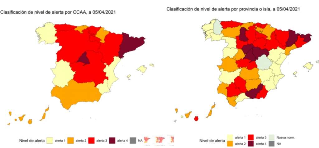 Datos de la semana del 5 de abril./ Ministerio de Sanidad