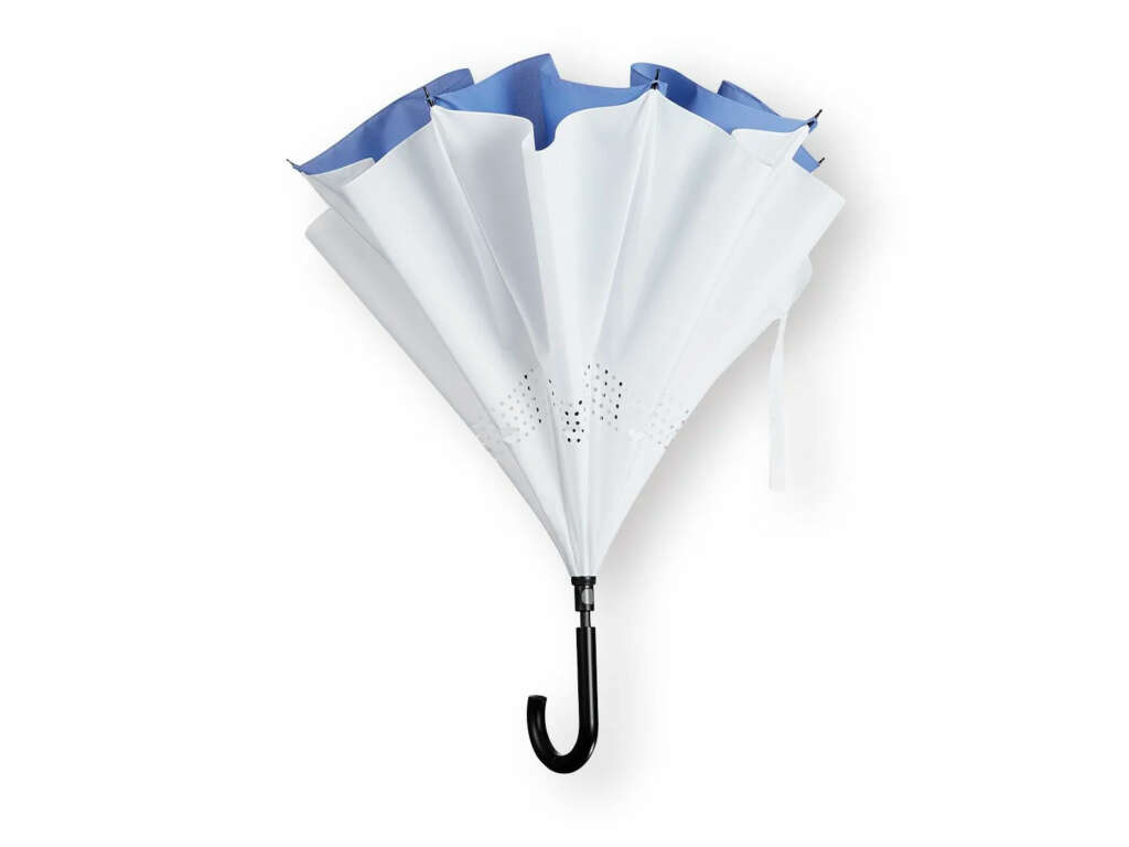 inventa un paraguas que termina con uno de problemas en días de lluvia