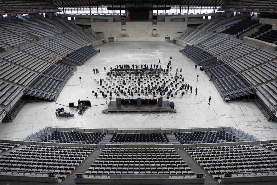 Aspecto del Palau Sant Jordi./ EFE/Andreu Dalmau